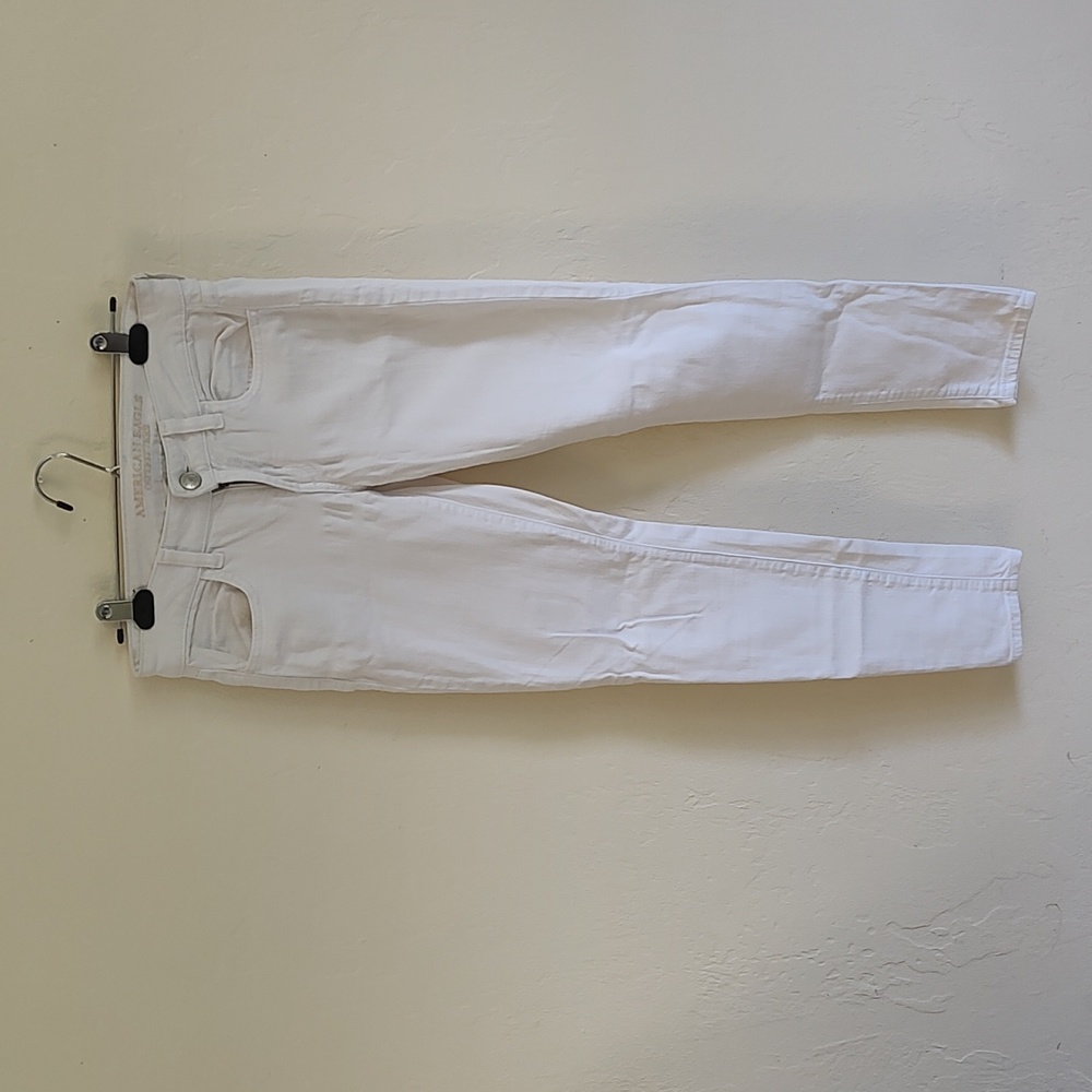 American eagle white jeans size 4 regular